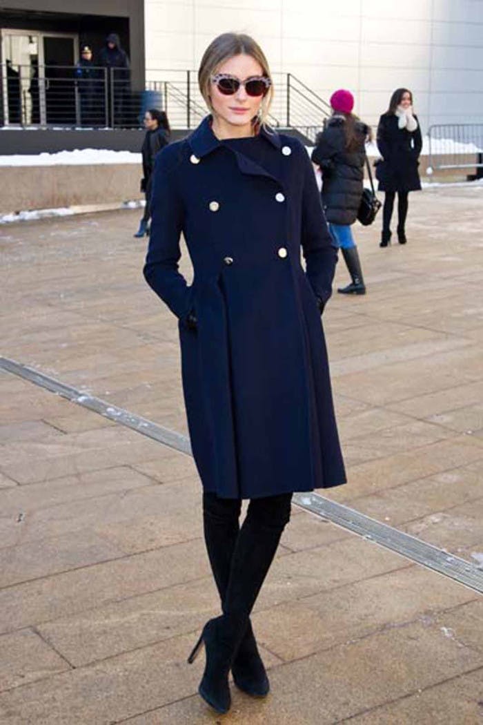 Olivia palermo hot sale blue coat